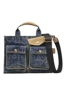Borsa tote media in pelle scamosciata