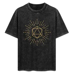 D20 DND Dice T-Shirt High Elasticity Sports T-Shirt