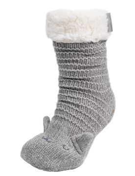 Chaussettes fourrées Chat Gris gris 39/41