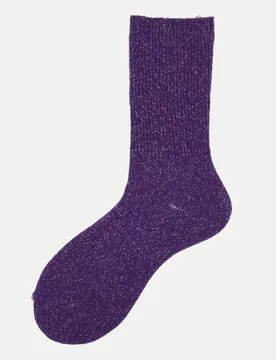 Socken Kaylie Donna Calzino Violett - Alto Milano - FashionsVida