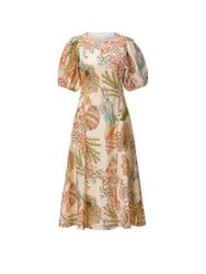 Richroyal Midikleid beige 34