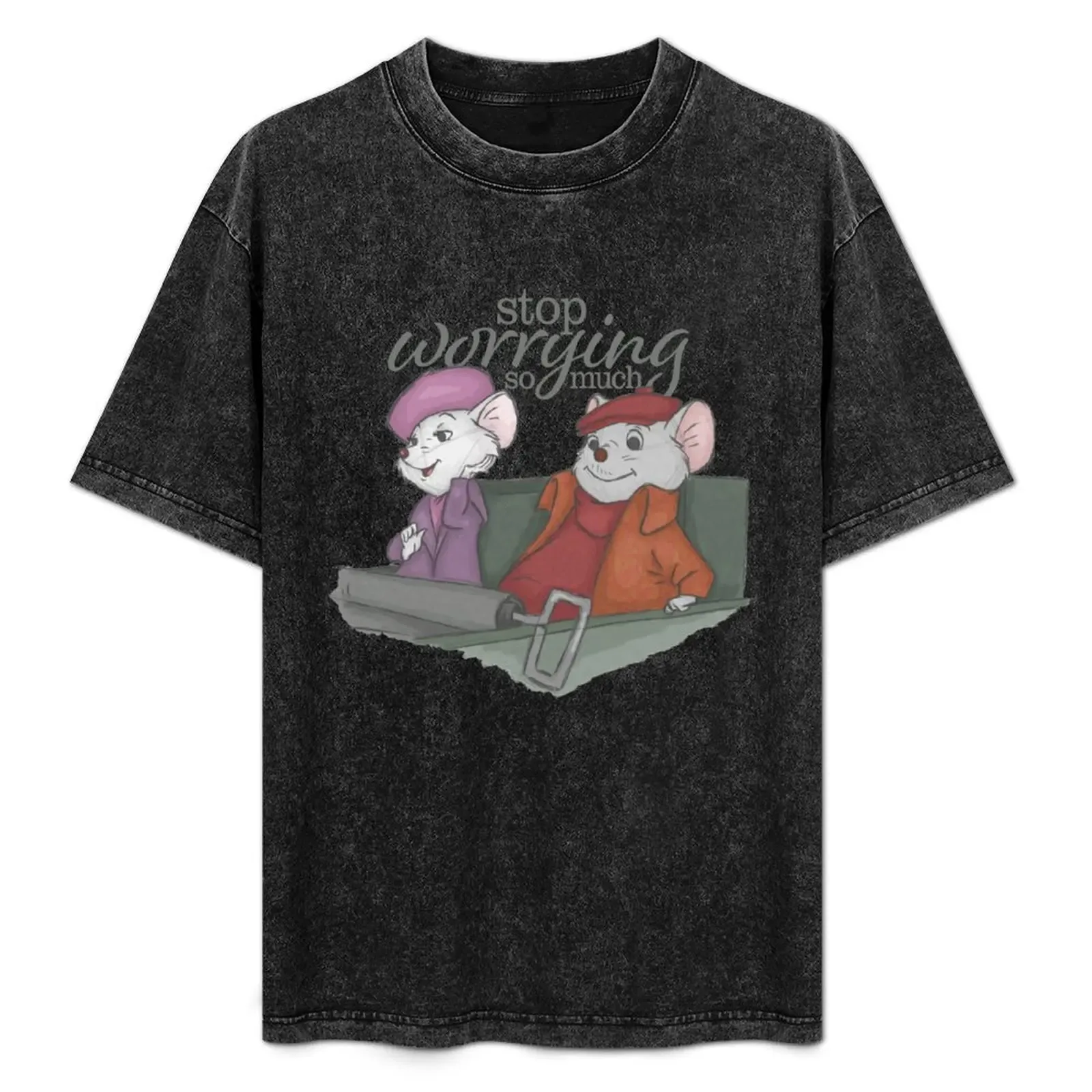 Worrying T-Shirt Stain Resistant Casual Tee - Aliexpress - FashionsVida