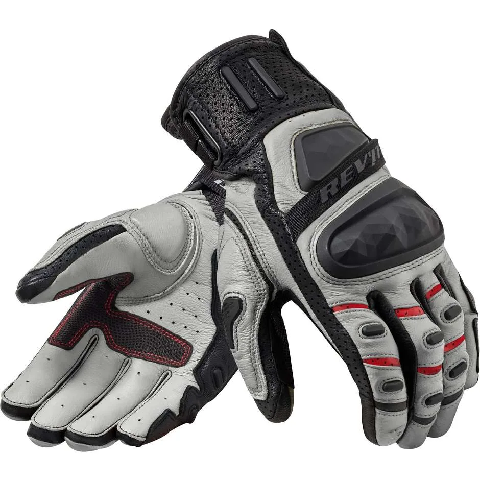 Guanti Moto Touring CAYENNE 2 Nero Argento taglia L - Rev'it - FashionsVida