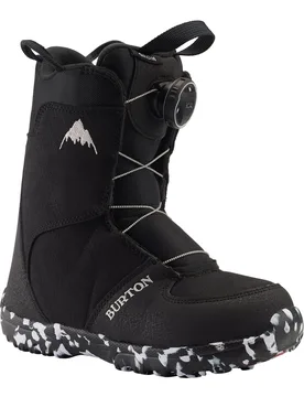 Snowboardboots Grom Boa Black aus Wolle Kindergröße 28 schwarz - Burton - FashionsVida
