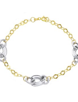 Bracciale Donna Oro Bianco Giallo 9 KT GL-SON177920