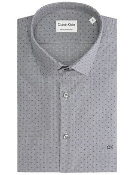 Camicia blu scuro micro pois K10K112587