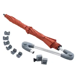 Rollatorschirm rot