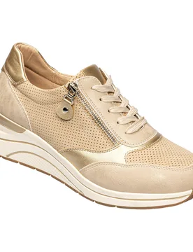 Komfort-Keilsneaker „Sabrina“ 39 gold - wonderwalk - FashionsVida