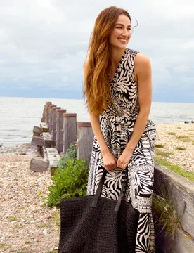 Sleeveless Leaf Print Jumpsuit - M/L / BLACK - female - Blue Vanilla - FashionsVida