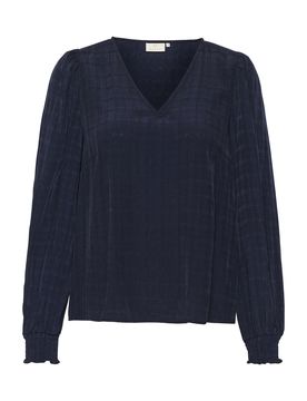 Kaffe Blusa 'Lissa' azul oscuro