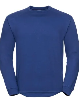 Mens Spotshield Heavy Duty Crew Neck Sweatshirt (Bright Royal Blue) - Navy/blue - Size 3xl - Russell athletic - FashionsVida