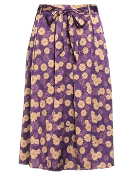 Midi-Rock Damen Dunkelviolett 40 Damen - ANONYME DESIGNERS - FashionsVida