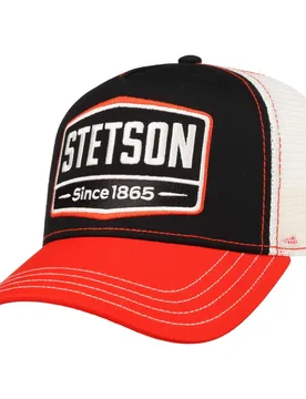 Highway Trucker Cap by - black-orange - Female - Size: One Size - Stetson - FashionsVida