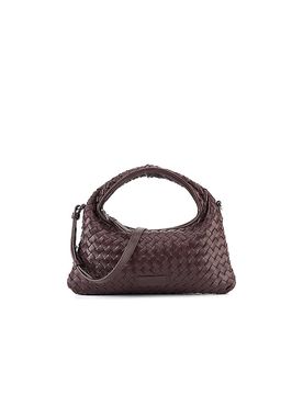 Ledertasche - Henkeltasche SADIE WEAVE SILKY dunkelrot damen