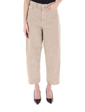 VICOLO Jeans wide leg BEIGE S