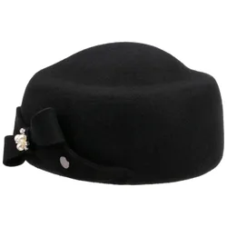 Valija Pillbox Wool Hat by - black - Damen - Size: One Size