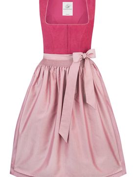 Dirndl Marcy (beere, Gr. 42) von Heimatgwand für Damen, Mieder: 100% Baumwolle, Rock: 58% Polyester, 42% Baumwolle