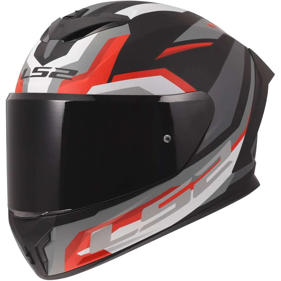 Casco Moto Integrale FF820 RAPID III HYPER Nero Rosso taglia 3XL - LS2 - FashionsVida