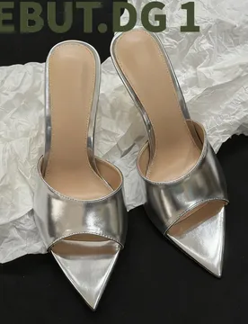 Luxury Patent Leather High Heel Mules Italian Craftsmanship Goat Skin Lining Comfortable Leather Sole 10.5CM - Aliexpress - FashionsVida