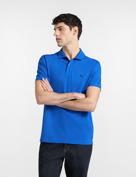 Harmont&blaine polo basic piquet stretch uomo blu