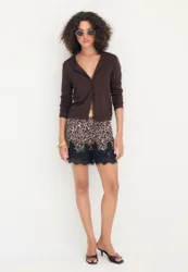 Stradivarius Strickjacke Braun M