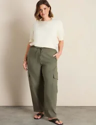 Cotton Rich Puff Sleeve Jumper with Wool Cream female