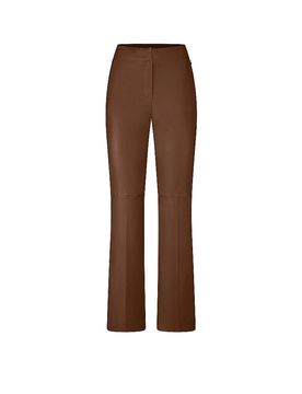 Pantalones de cuero marrón 42