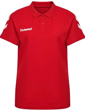 Polo à Manches Courtes Go Cotton True Red XS - Hummel - FashionsVida