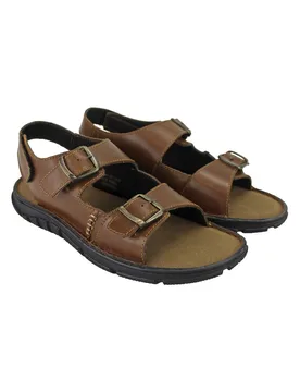Mens Summer Beach Leather Sandals - Dunlop - FashionsVida