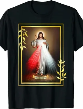 Divine Mercy Jesus Christ Jesus, I Trust In You Catholic T-Shirt Breathable Top, Loose Casual Mens T-shirt S-3XL - Aliexpress - FashionsVida