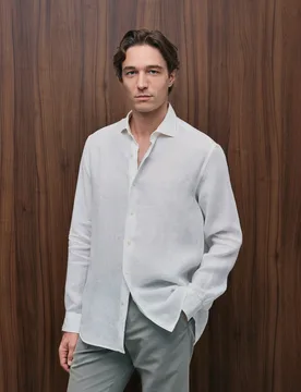 Camisa de lino de hombre - Emidio Tucci - FashionsVida