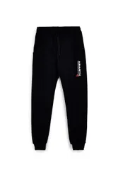 Pantaloni tuta jogging neri con coulisse e logo AH001PA M