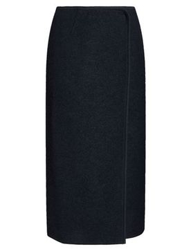 Midi-Rock Damen Braungrau L Damen