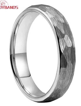 Mm Hammered Tungsten Carbide Rings Wedding Band For Men Women Domed Brushed Finish Comfort Fit - Aliexpress - FashionsVida