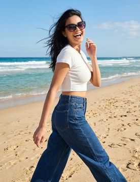Sinsay - Crop top - bianco