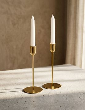Confezione da 2 candelieri - oro