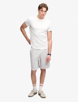 Superdry Herren Essential Logo Jersey Shorts Grey - Größe: M