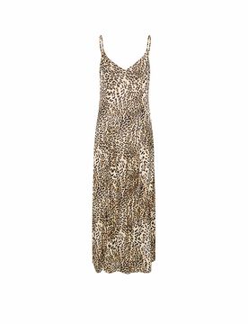 Maxikleid LEELO hellbraun 38 damen