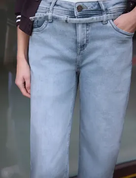 Street One Wide Leg Jeans female Blau