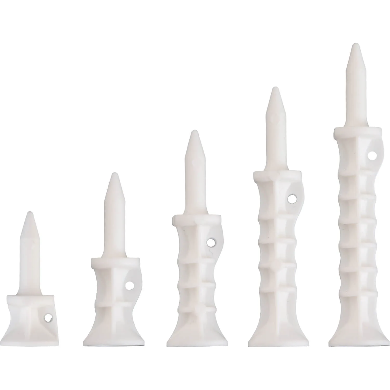 Stufentee Par verschiedene Längen 10er-Pack, weiss - SpineTee - FashionsVida