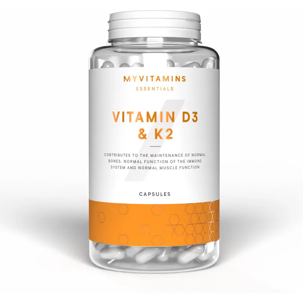 Cápsulas de vitamina D3 y K2 - 90CAPSULES, 90raciones - Myvitamins - FashionsVida