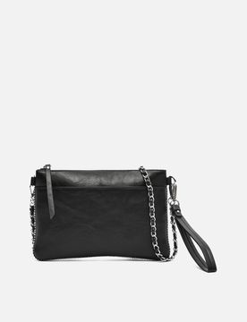 Zaocai petit sac de soirée avec détails métalliques et bandoulière amovible ED