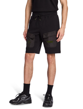 Headshot Herren Kurze Hosen - Schwarz - Größe XL - Baumwoll-Fleece Black XL