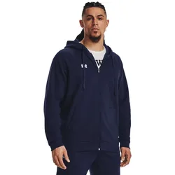 Sweat-shirt à Zip Rival Fleece Midnight Navy 410 / White 100 S