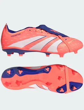 Scarpe da calcio Predator League Fold-Over Tongue Firm/Multi-Ground 46 2/3 Signal Coral / Cloud White / Beam Orange - Adidas - FashionsVida