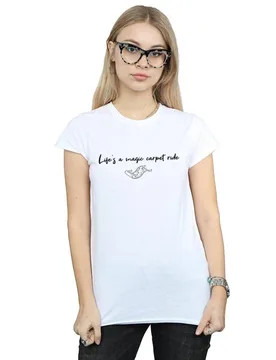 Aladdin Life´s A Magic Carpet Ride Cotton T-Shirt - White - Size: S - Disney - FashionsVida