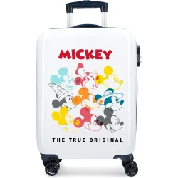 Maleta de cabina infantil Mickey Magic caras rígida con capacidad de 33L