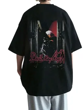 Game Devil May Cry Dante T-shirt Fans Gift Summer Men Women Vintage Gothic Oversized Streetwear Unisex Casual Cosplay T Shirts - Aliexpress - FashionsVida
