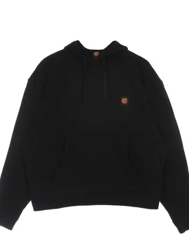 Felpa Leggera Cappuccio Uomo Classic Label Hood Black - Santa Cruz - FashionsVida
