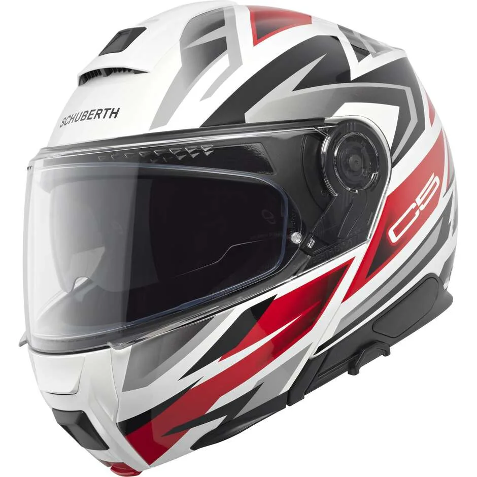 Casco Moto Modulare P/J C5 ZENITH Rosso taglia 2XL - SCHUBERTH - FashionsVida
